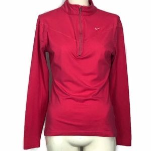 Nike Athletic Half Zip Pullover Pink